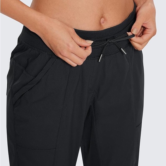(A8) CRZ YOGA Casual 7/8 Pants 25"- Lightweight Athletic Track Joggers - Picture 2 of 8